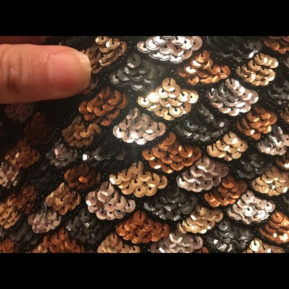 Vintage Black,Bronze & Gold sequined purse. - Picture 2 of 4